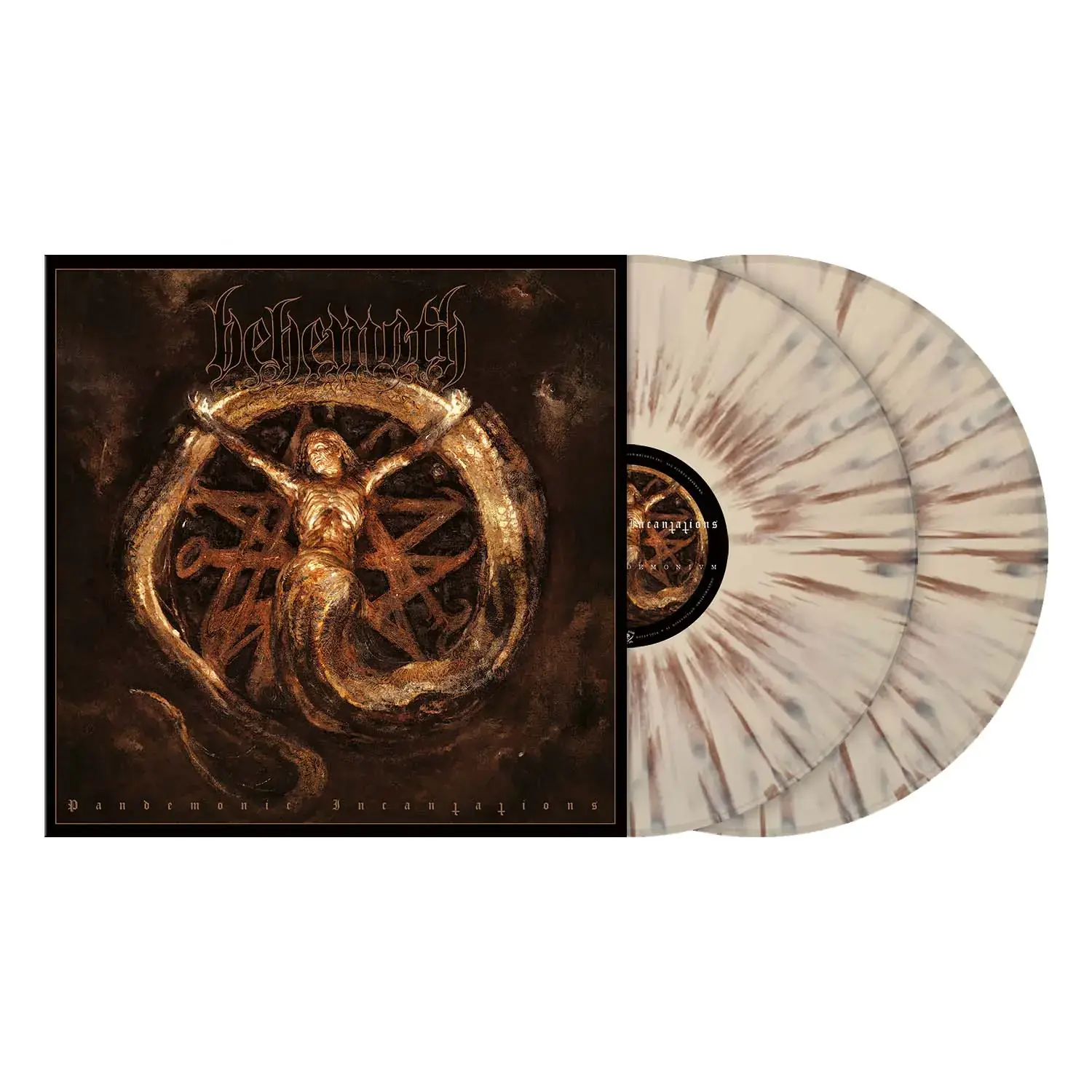 BEHEMOTH - Pandemonic Incantations · BONE/BROWN SPLATTER 2LP (Black Metal/Death Metal Vinyl)