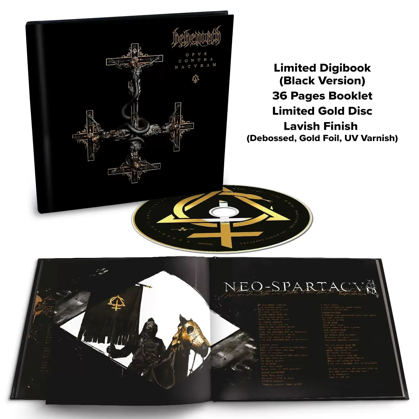 BEHEMOTH · Opvs Contra Natvram (Black Version) | DIGIBOOK CD (Black Metal CDs)