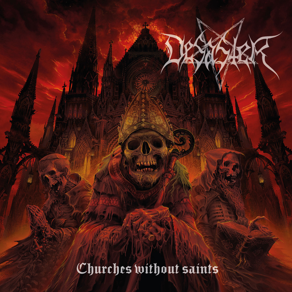 DESASTER - Churches Without Saints · DARK GOLDENROD LP · Picture 1 DESASTER - Churches Without Saints · DARK GOLDENROD LP (Thrash Metal Vinyl) · Picture 1
