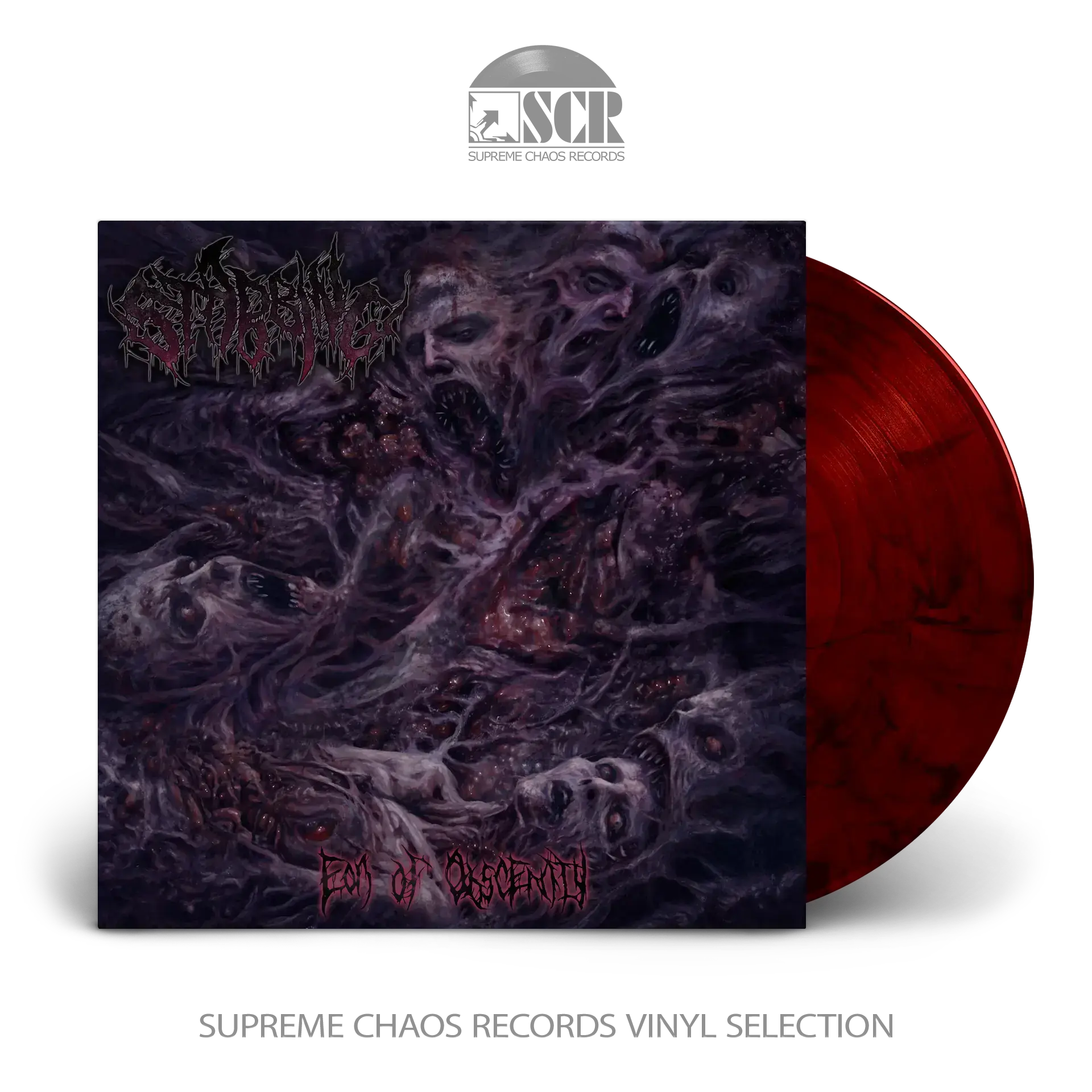 STABBING - Eon Of Obscenity · RED/BLACK LP STABBING - Eon Of Obscenity · RED/BLACK LP (Brutal Death Metal Vinyl)