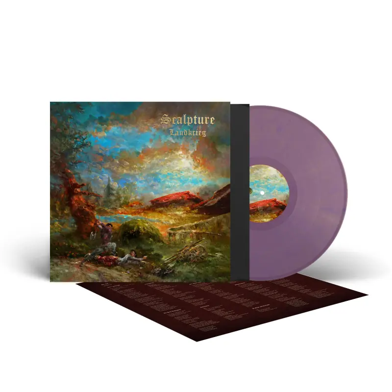 SCALPTURE - Landkrieg · CRYSTAL PURPLE/GOLD LP (Death Metal Vinyl) · Picture 2