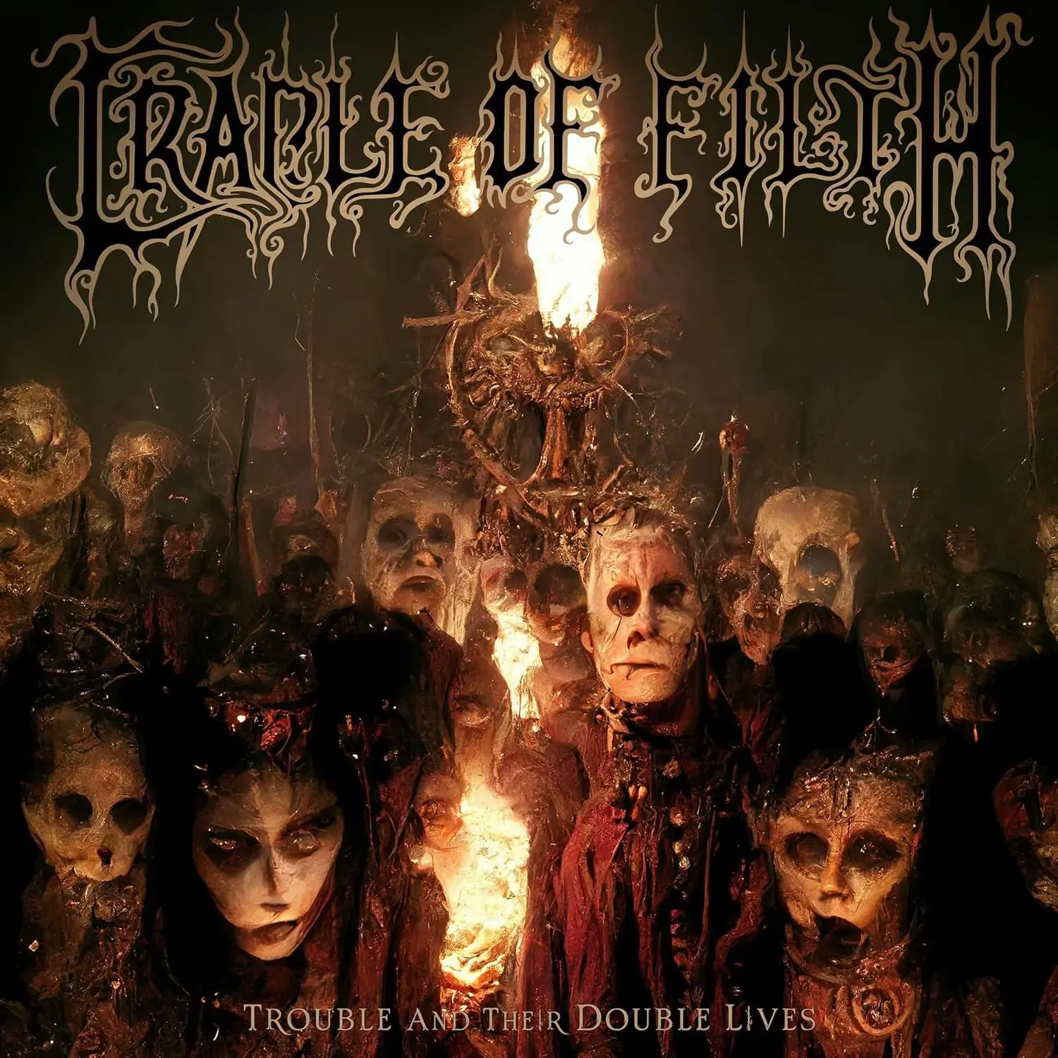 CRADLE OF FILTH - Trouble And Their Double Lives · SILVER 2LP (Black Metal/Gothic Metal Vinyl) · Picture 1