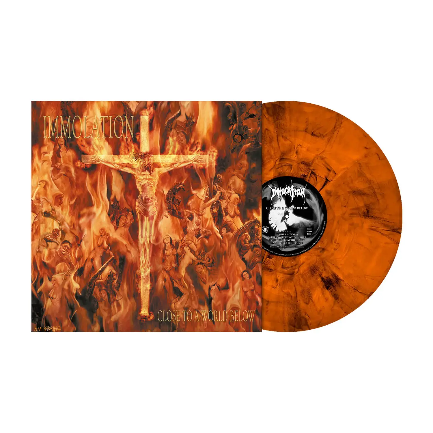 IMMOLATION · Close To A World Below (25th Annniversary) | FIERY ORANGE MARBLED LP IMMOLATION · Close To A World Below (25th Annniversary) | FIERY ORANGE MARBLED LP (Death Metal Vinyl)