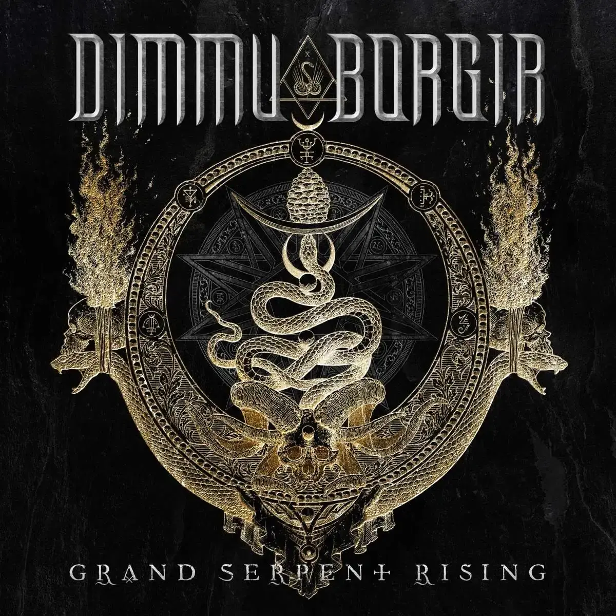 DIMMU BORGIR · Grand Serpent Rising | DARK GREEN 2LP (Black Metal Vinyl) · Picture 1