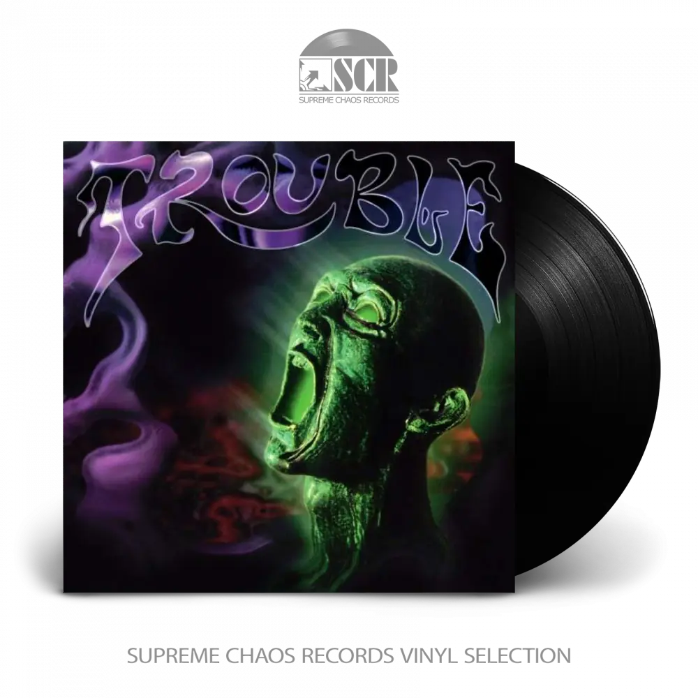 TROUBLE - Plastic Green Head · BLACK LP
