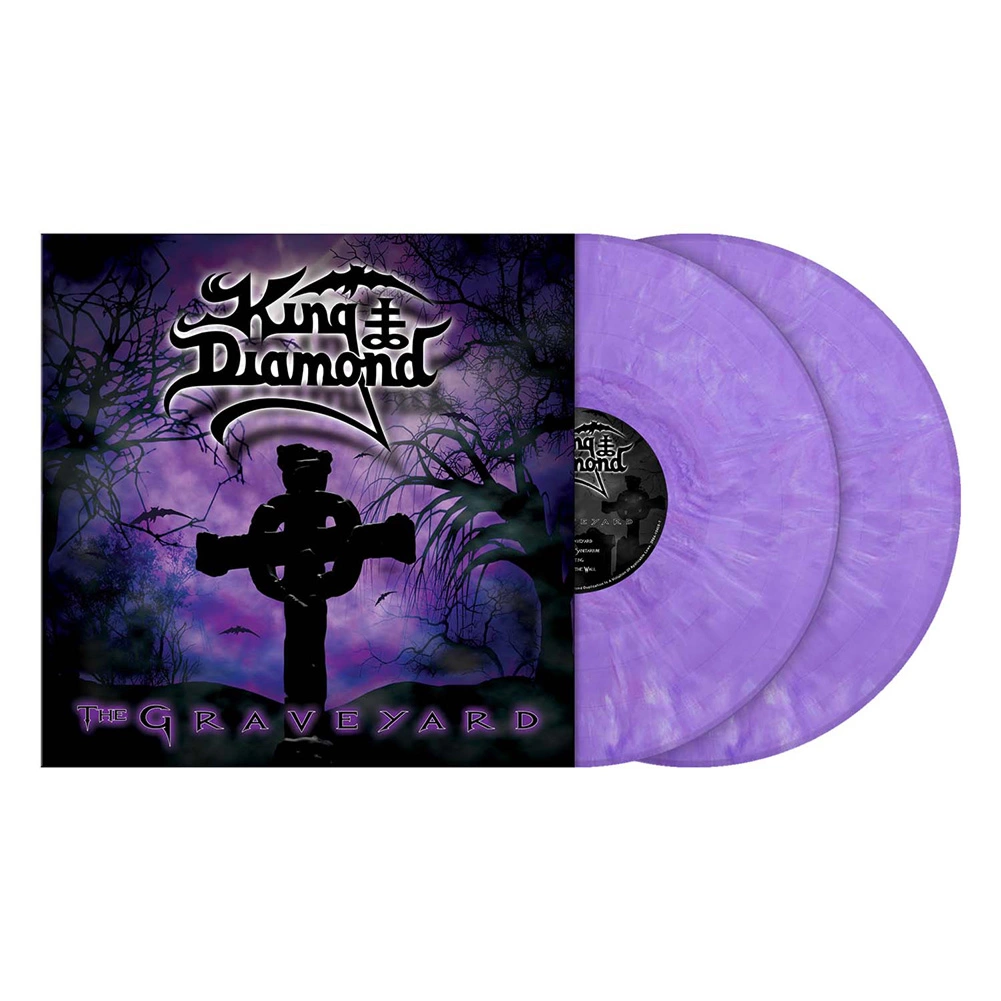 KING DIAMOND - The Graveyard [PURPLE RED WHITE MARBLED DLP]