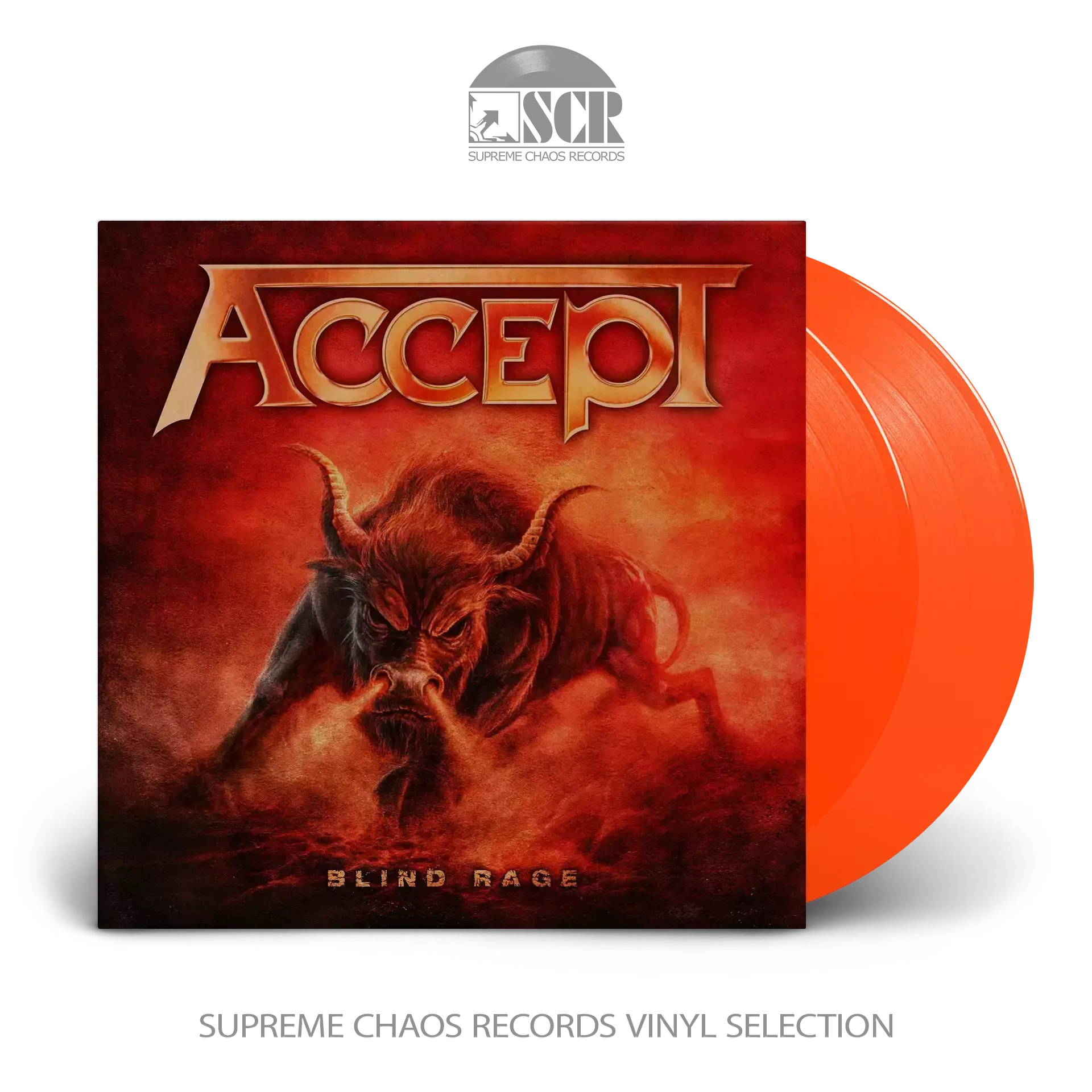 ACCEPT - Blind Rage · NEON ORANGE DLP ACCEPT - Blind Rage · NEON ORANGE DLP (Heavy Metal Vinyl)