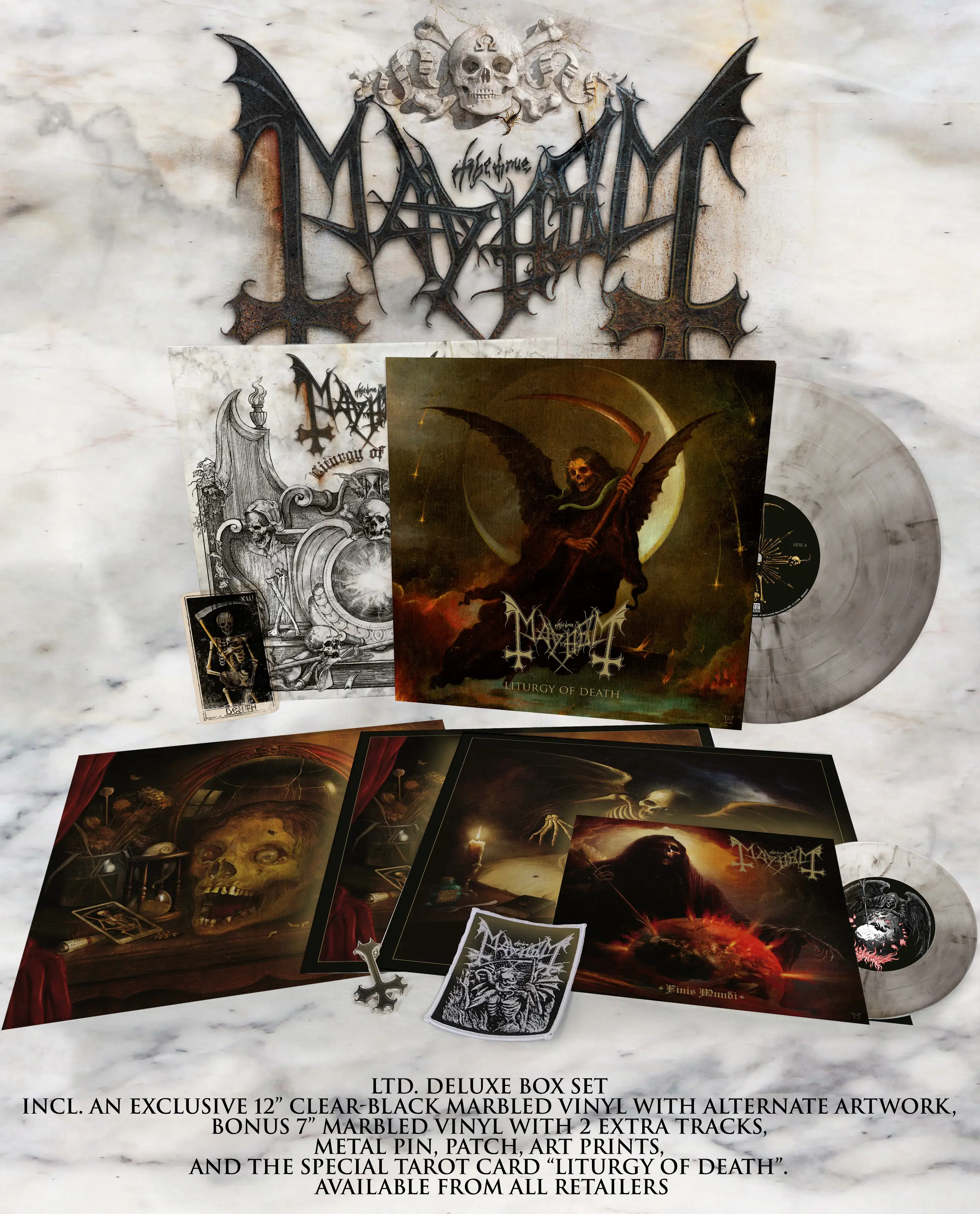 MAYHEM · Liturgy Of Death | DELUXE LP BOX SET MAYHEM · Liturgy Of Death | DELUXE LP BOX SET (Black Metal Vinyl)