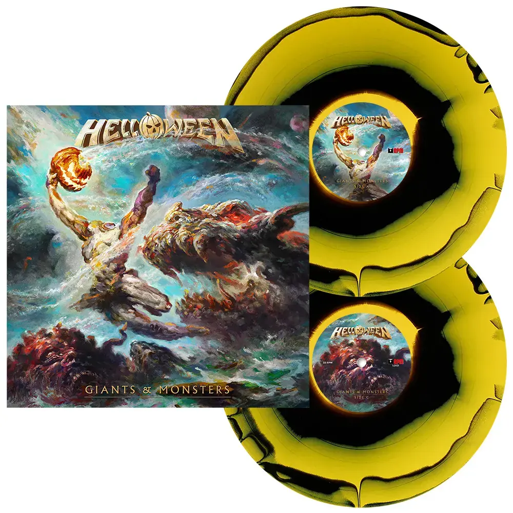 HELLOWEEN - Giants & Monsters · BLACK YELLOW 2LP (Heavy Metal Vinyl) · Picture 2