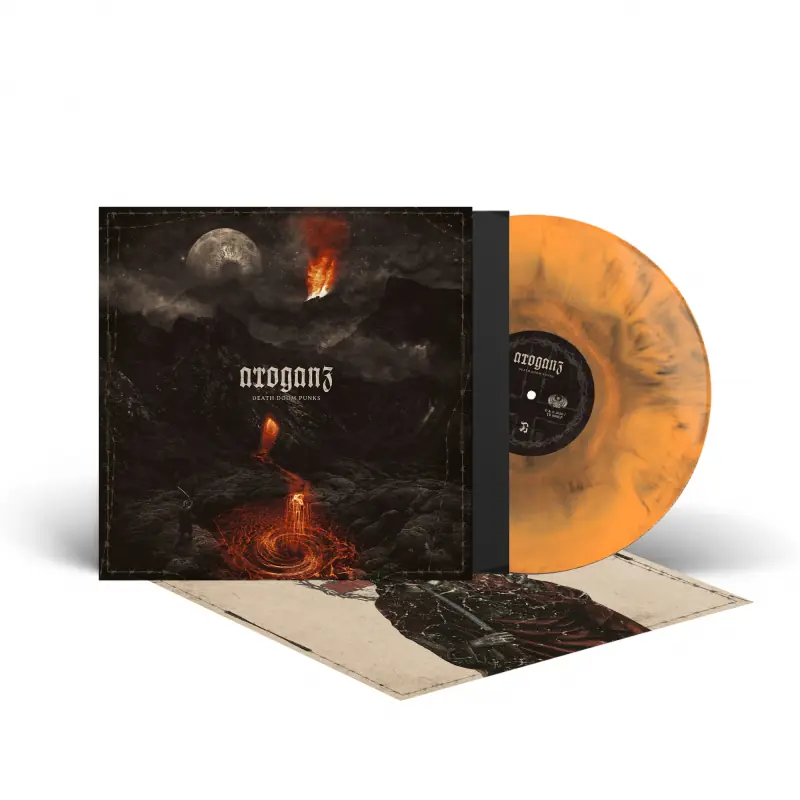 ARROGANZ · Death Doom Punks | ORANGE/BLACK GALAXY LP (Death Metal Vinyl) · Picture 2