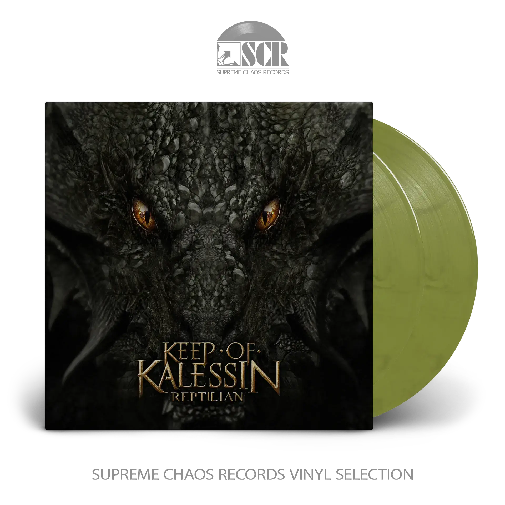 KEEP OF KALESSIN · Reptilian | LIME/WHITE/BLACK 2LP KEEP OF KALESSIN · Reptilian | LIME/WHITE/BLACK 2LP (Black Metal Vinyl)
