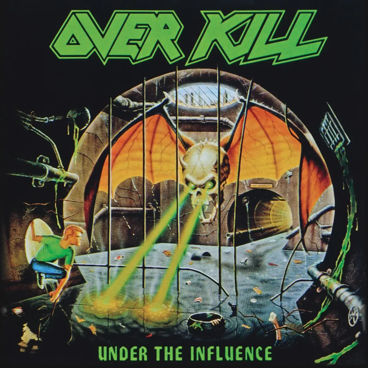 OVERKILL - Under The Influence · YELLOW MARBLED LP 1