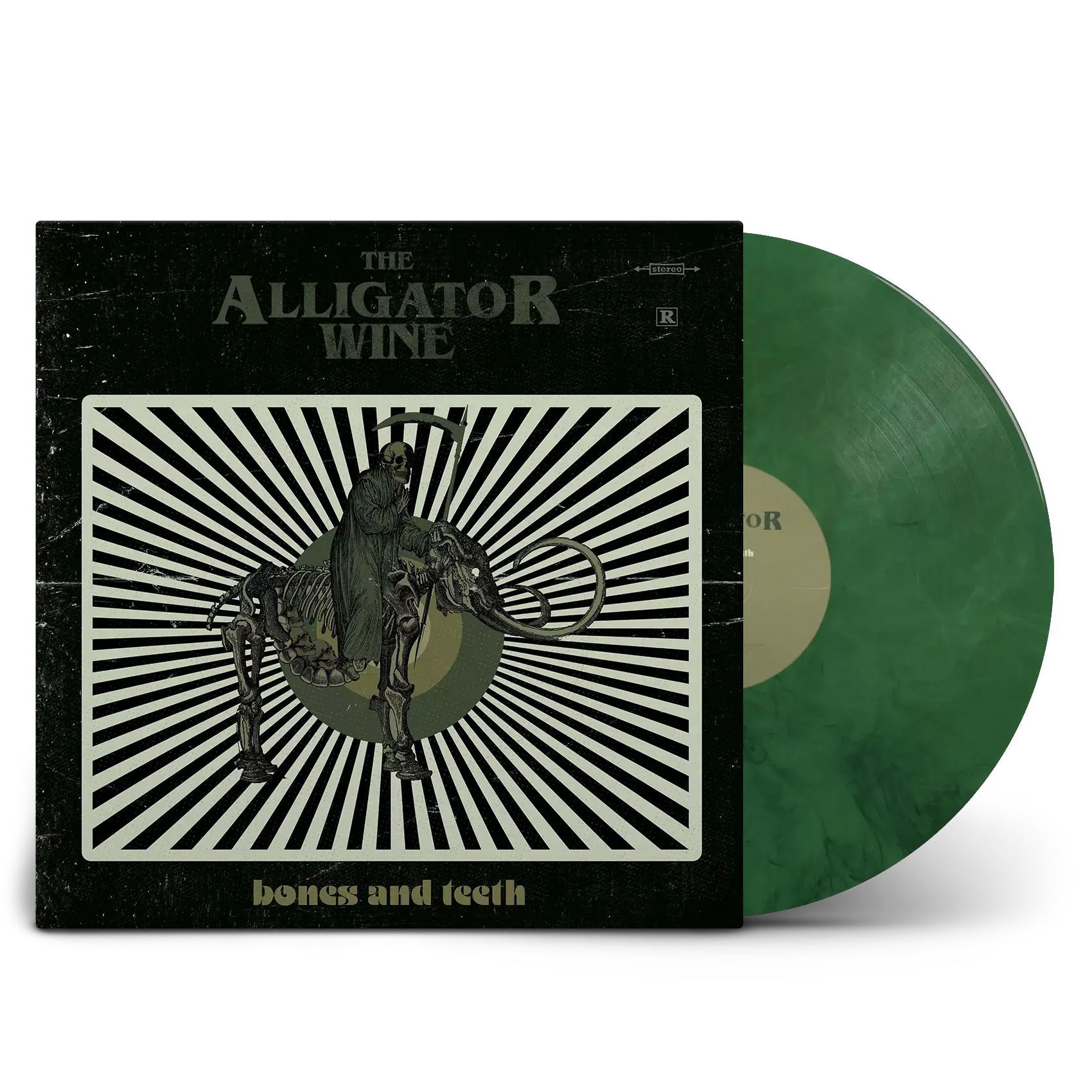THE ALLIGATOR WINE - Bones And Teeth · MARBLED LP