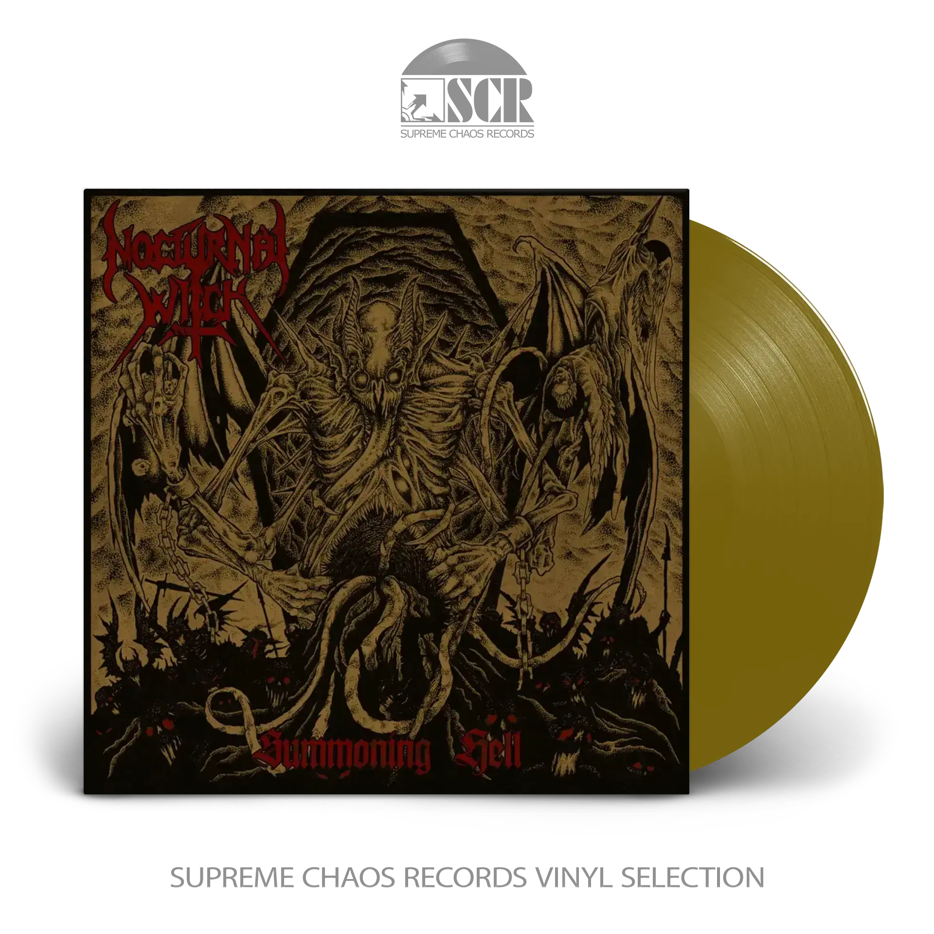 NOCTURNAL WITCH - Summoning Hell · GOLD LP+7" (Black Metal/Thrash Metal Vinyl)