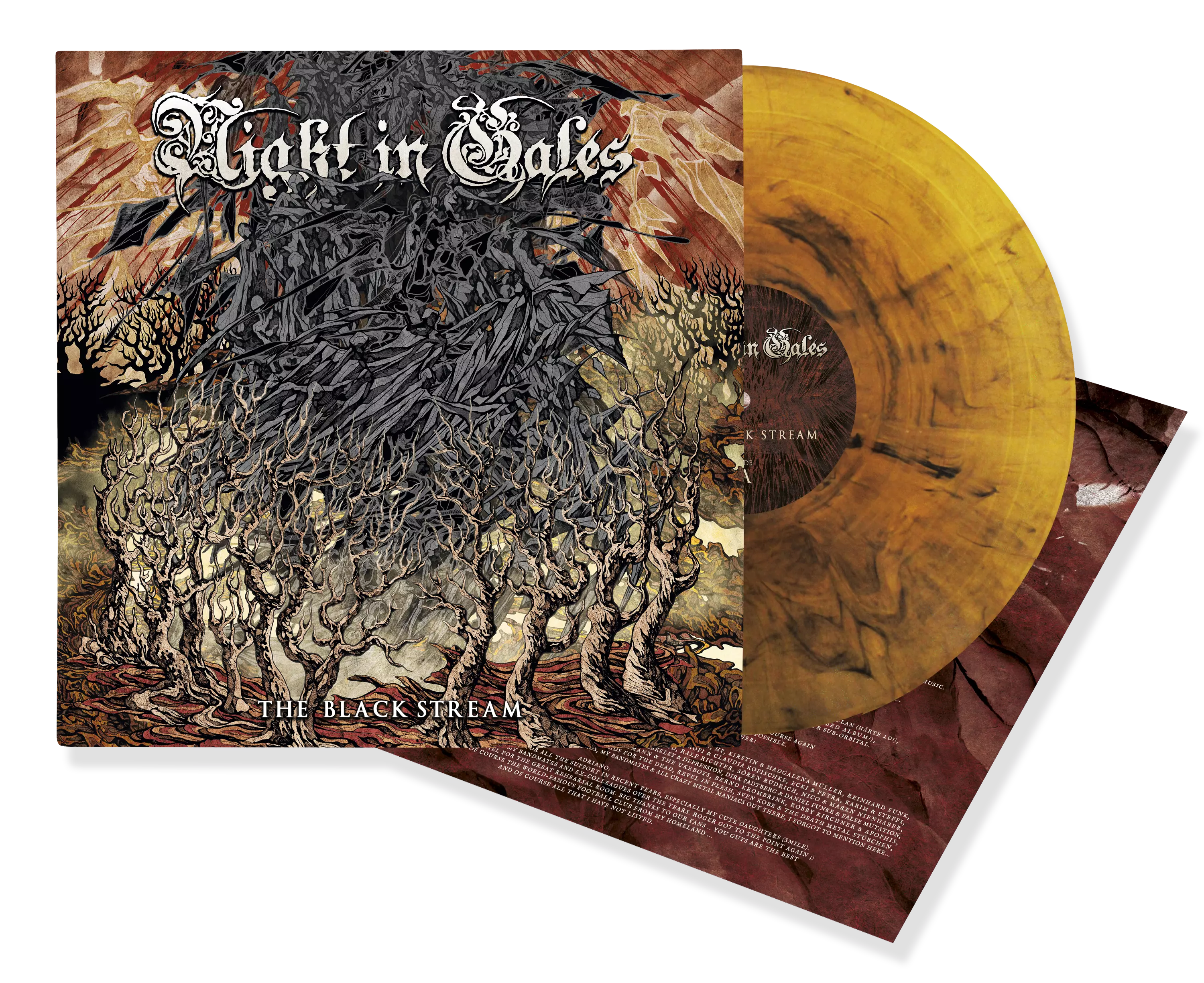 NIGHT IN GALES - The Black Stream [MARBLED LP]