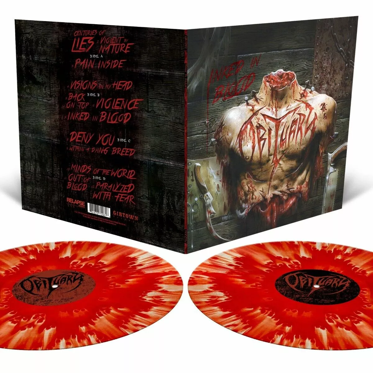 OBITUARY - Inked In Blood · POOL OF BLOOD DLP (Death Metal Vinyl)