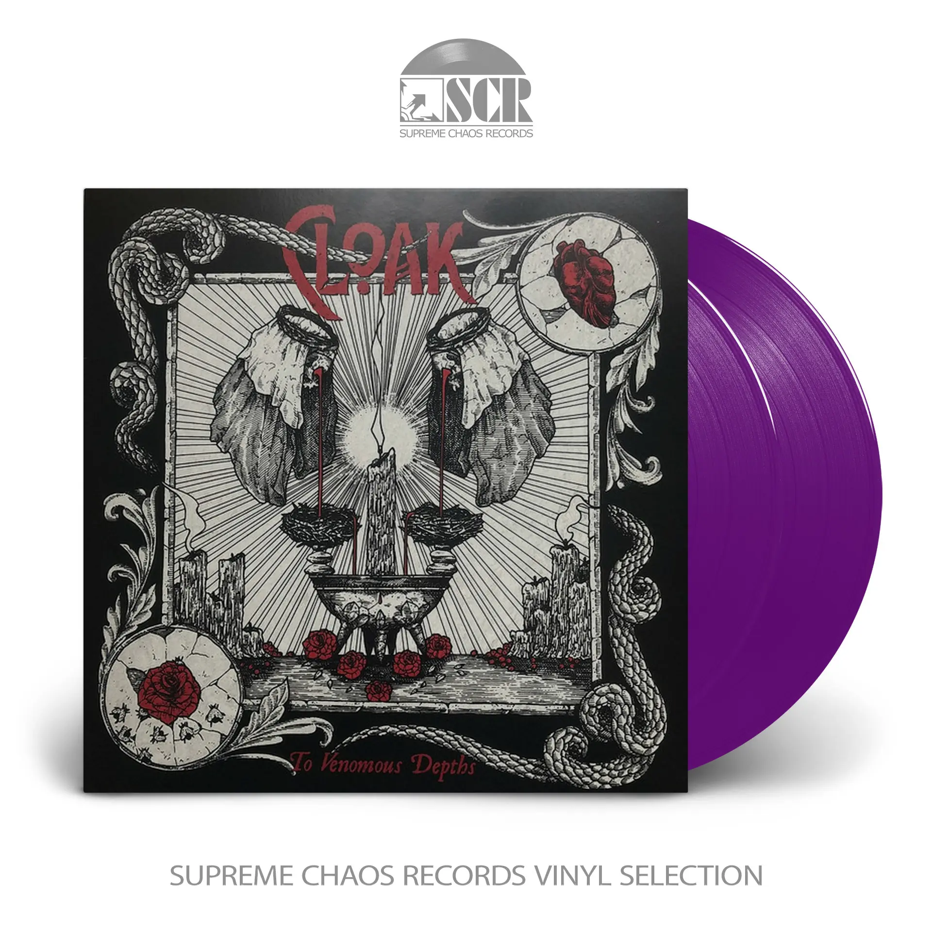 CLOAK - To Venomous Depths · PURPLE 2LP CLOAK - To Venomous Depths · PURPLE 2LP (Black Metal Vinyl)