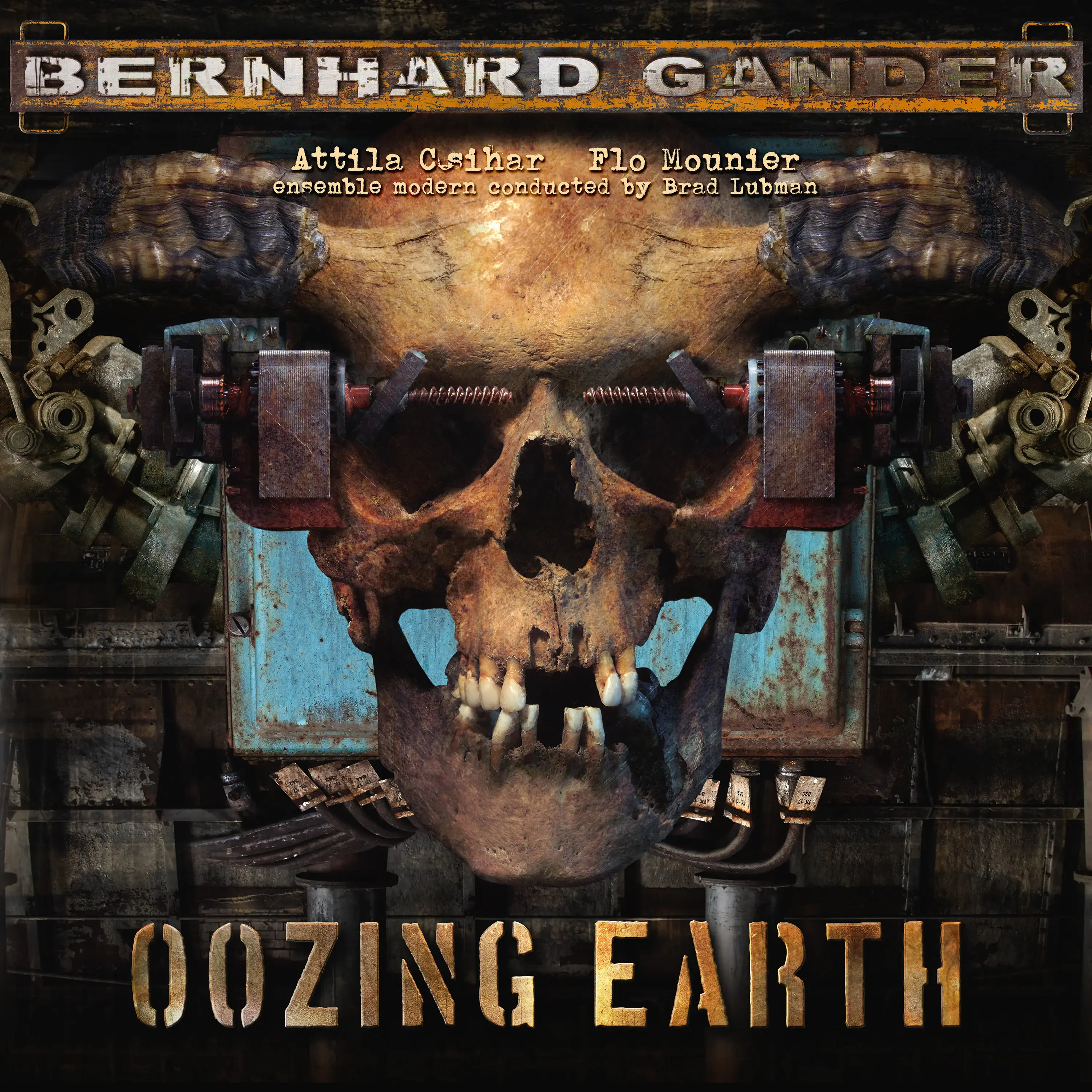 BERNHARD GANDER · Oozing Earth | HALF/HALF SPLATTER 2LP (Classical Music/Industrial Vinyl) · Picture 2