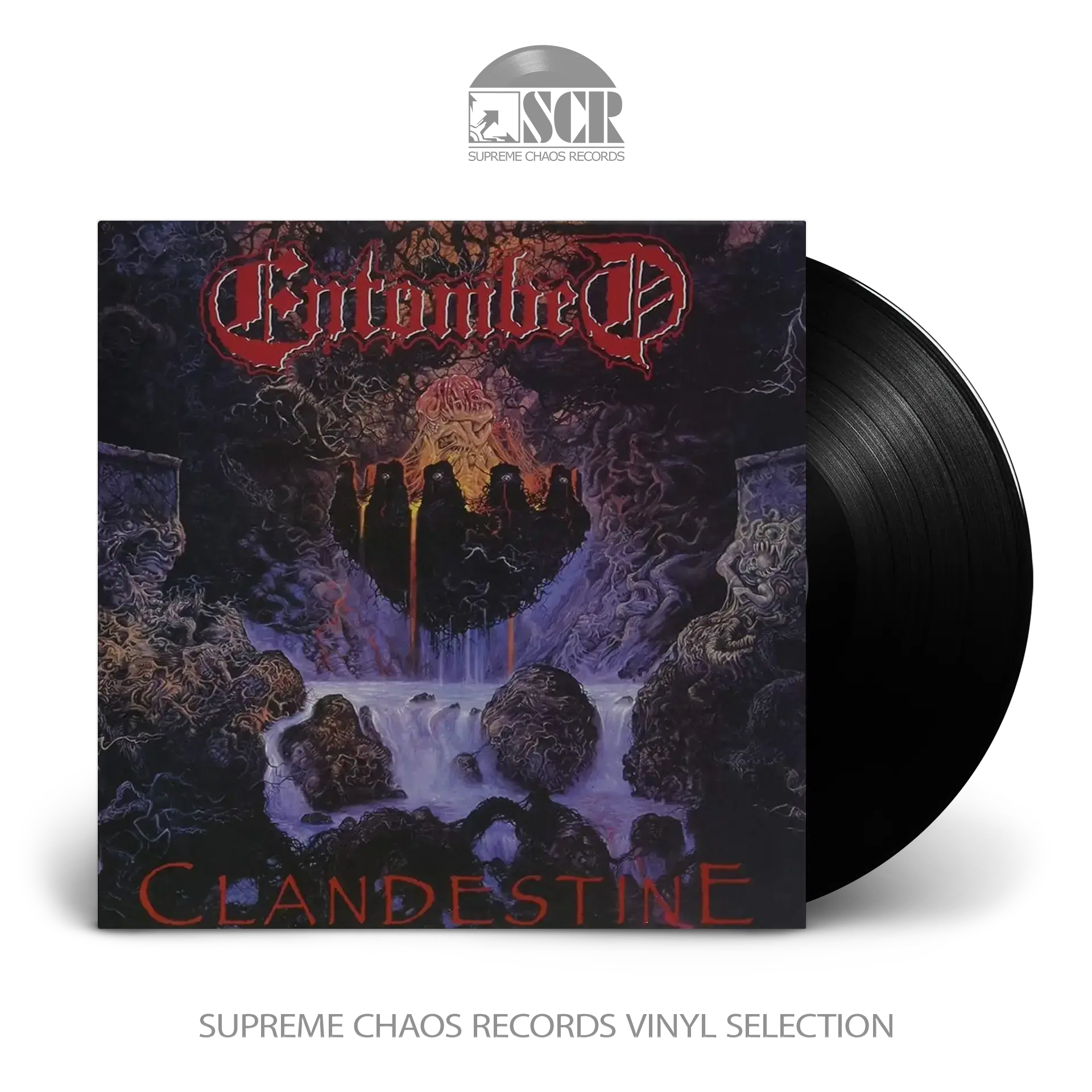 ENTOMBED - Clandestine (FDR) · BLACK LP ENTOMBED - Clandestine (FDR) · BLACK LP (Death Metal Vinyl)