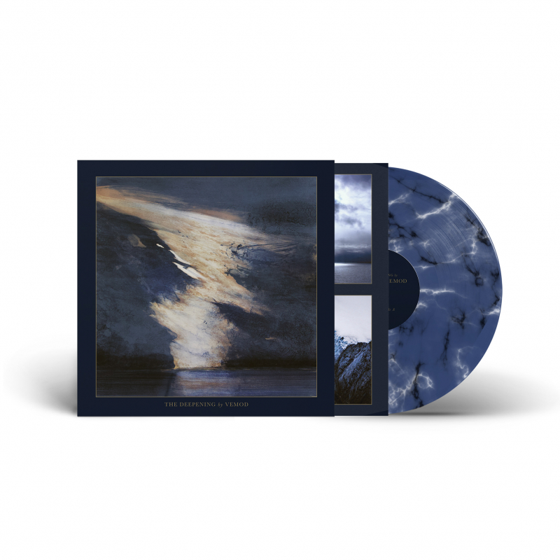 VEMOD - The Deepening · BLUE/WHITE/BLACK MARBLED LP (Atmospheric Metal / Black Metal Vinyl)