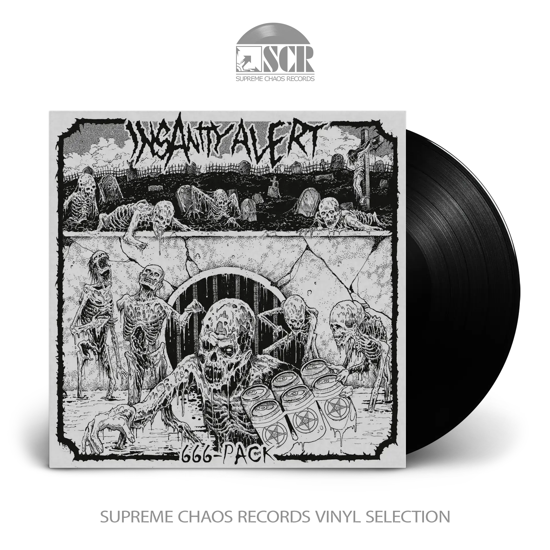 INSANITY ALERT · 666-Pack | BLACK LP INSANITY ALERT · 666-Pack | BLACK LP (Thrash Metal Vinyl)