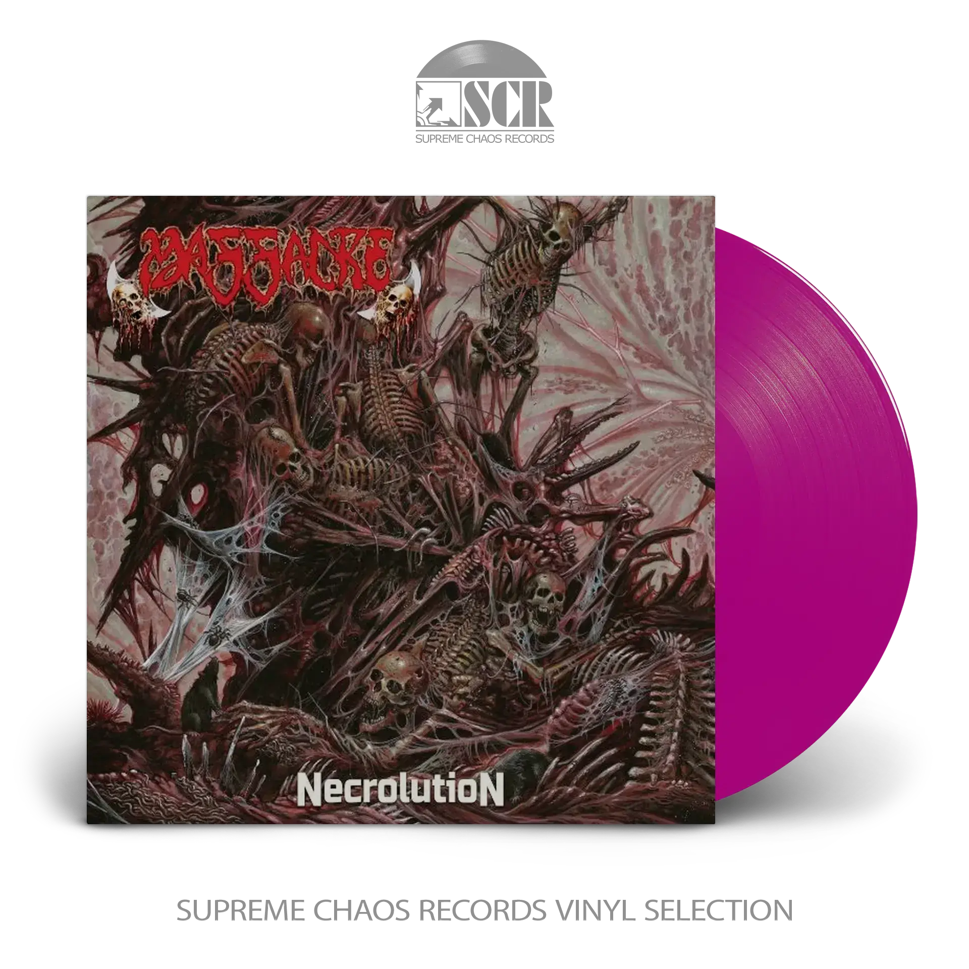 MASSACRE · Necrolution | PURPLE LP (Death Metal Vinyl)