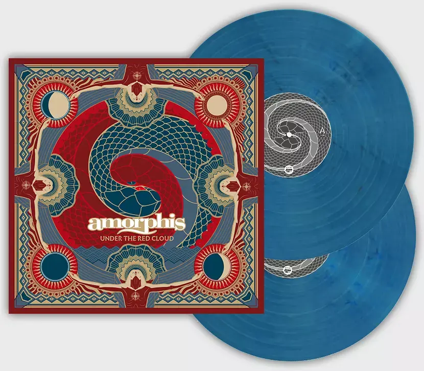 AMORPHIS - Under The Red Cloud · TRANSPARENT RED/BLUE MARBLED LP