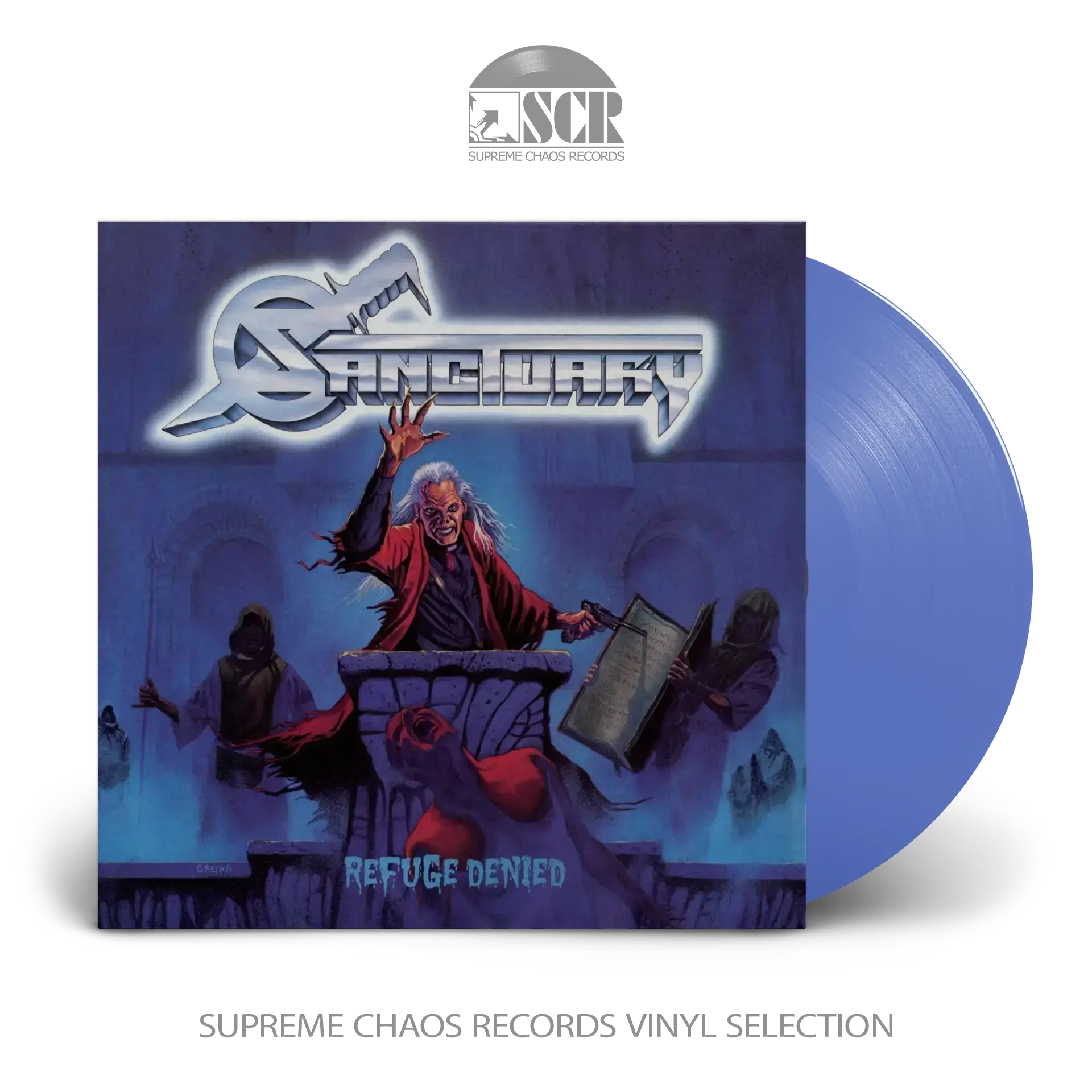 SANCTUARY · Refuge Denied | BLUE LP SANCTUARY · Refuge Denied | BLUE LP (Heavy Metal Vinyl)