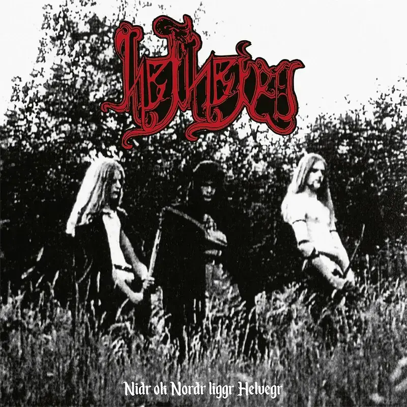 HELHEIM - Nidr Ok Nordr Liggr Helvegr · WHITE LP (Black Metal Vinyl) · Bild 1