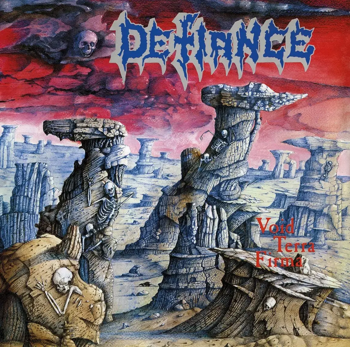 DEFIANCE - Void Terra Firma · RED/BLACK MARBLED VINYL (Thrash Metal Vinyl) · Picture 1