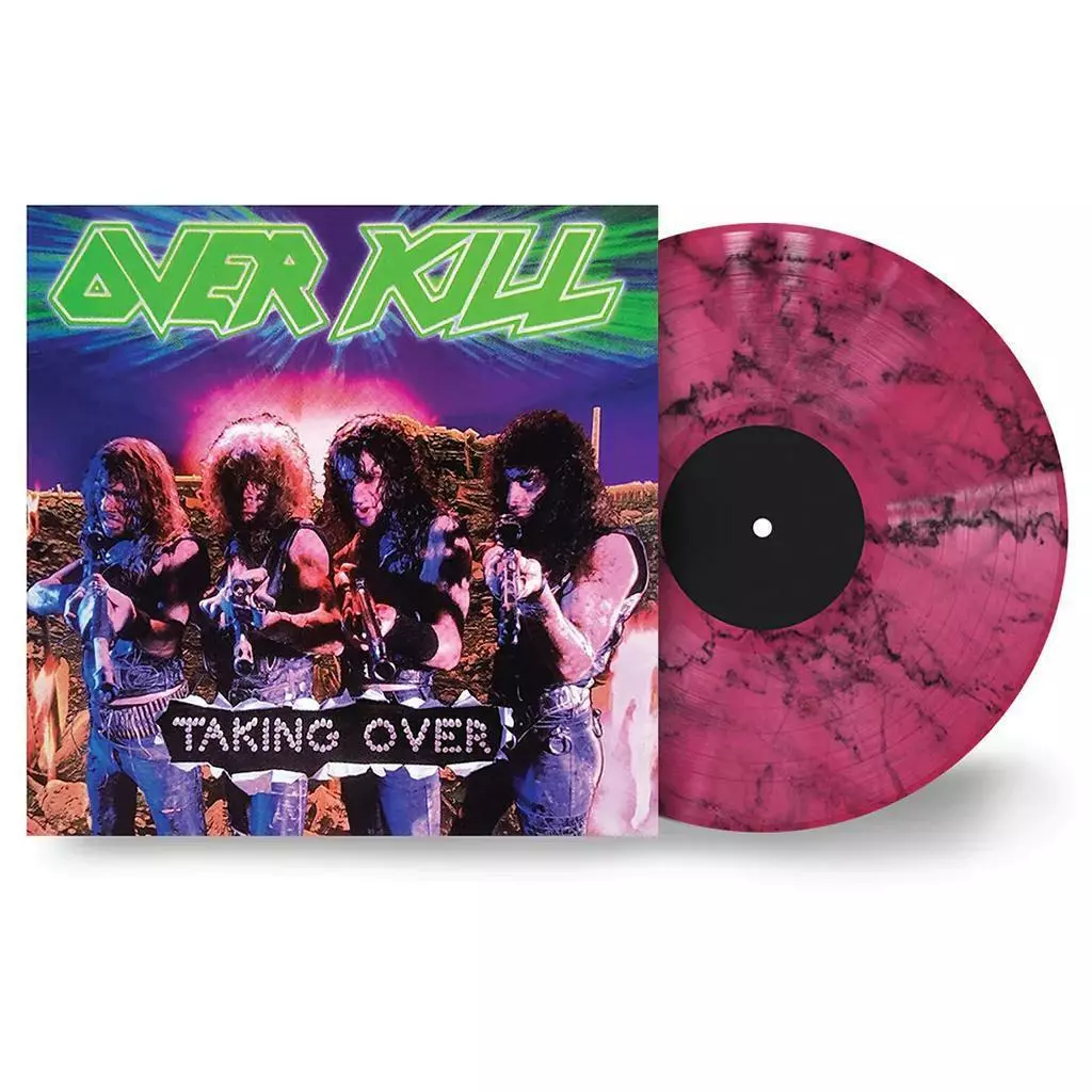 OVERKILL · Taking Over | PINK MARBLED LP OVERKILL · Taking Over | PINK MARBLED LP (Thrash Metal Vinyl)