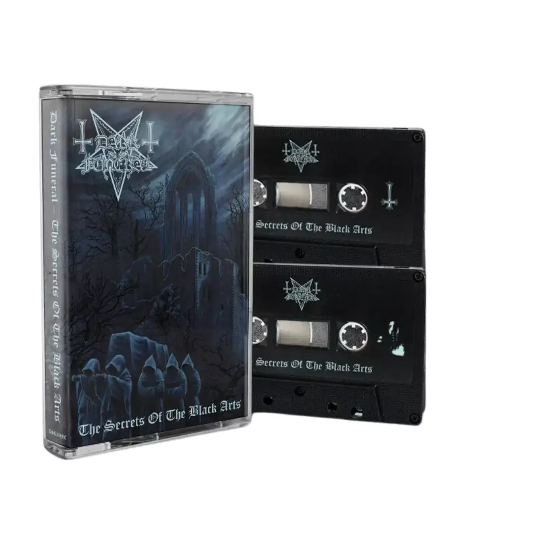 DARK FUNERAL · The Secrets Of The Black Arts | BLACK DOUBLE TAPE DARK FUNERAL · The Secrets Of The Black Arts | BLACK DOUBLE TAPE (Black Metal Vinyl)