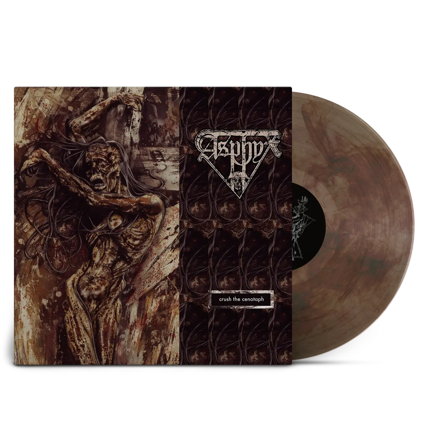 ASPHYX - Crush The Cenotaph · CLEAR/BLACK/RED LP (Death Metal Vinyl)