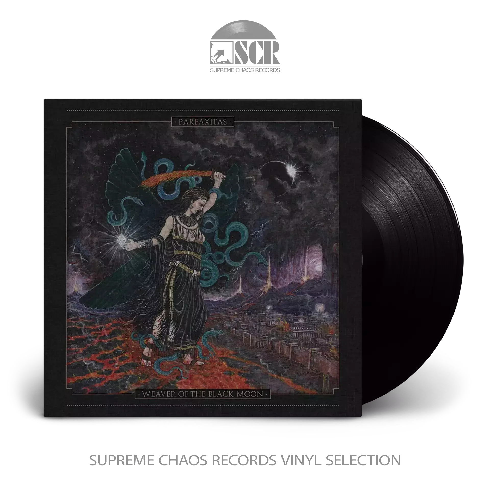 PARFAXITAS · Weaver Of The Black Moon | BLACK LP (Black Metal Vinyl)