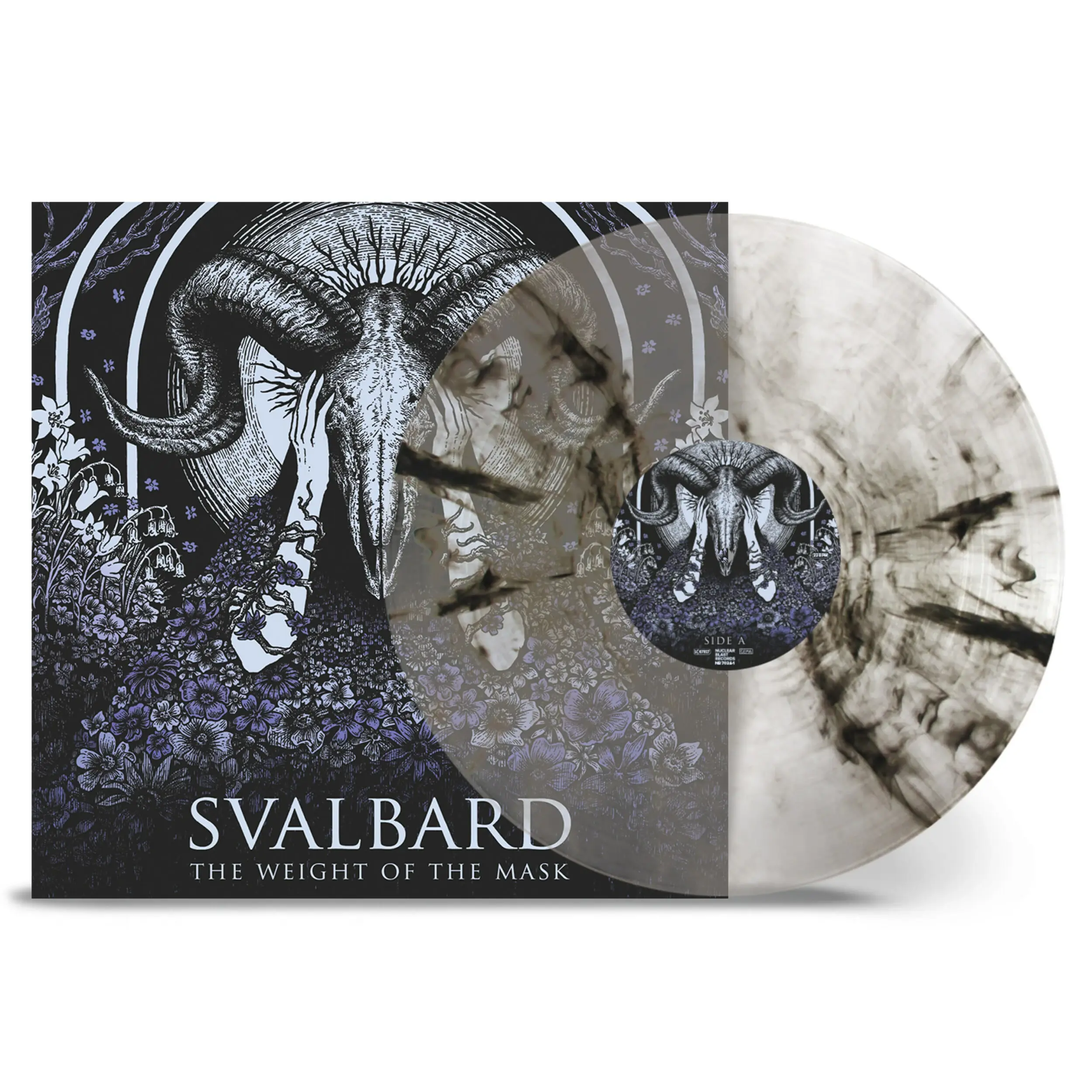 SVALBARD - The Weight Of The Mask · CRYSTAL CLEAR/BLACK MARBLED VINYL