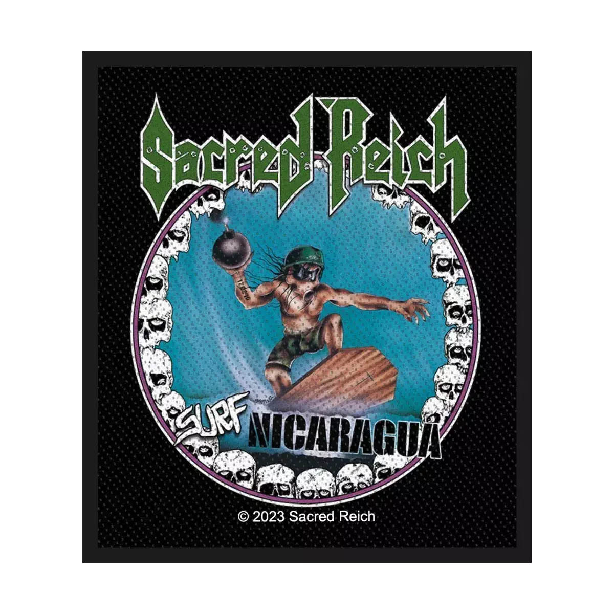 SACRED REICH - Surf Nicaragua · PATCH SACRED REICH - Surf Nicaragua · PATCH (Thrash Metal Others)