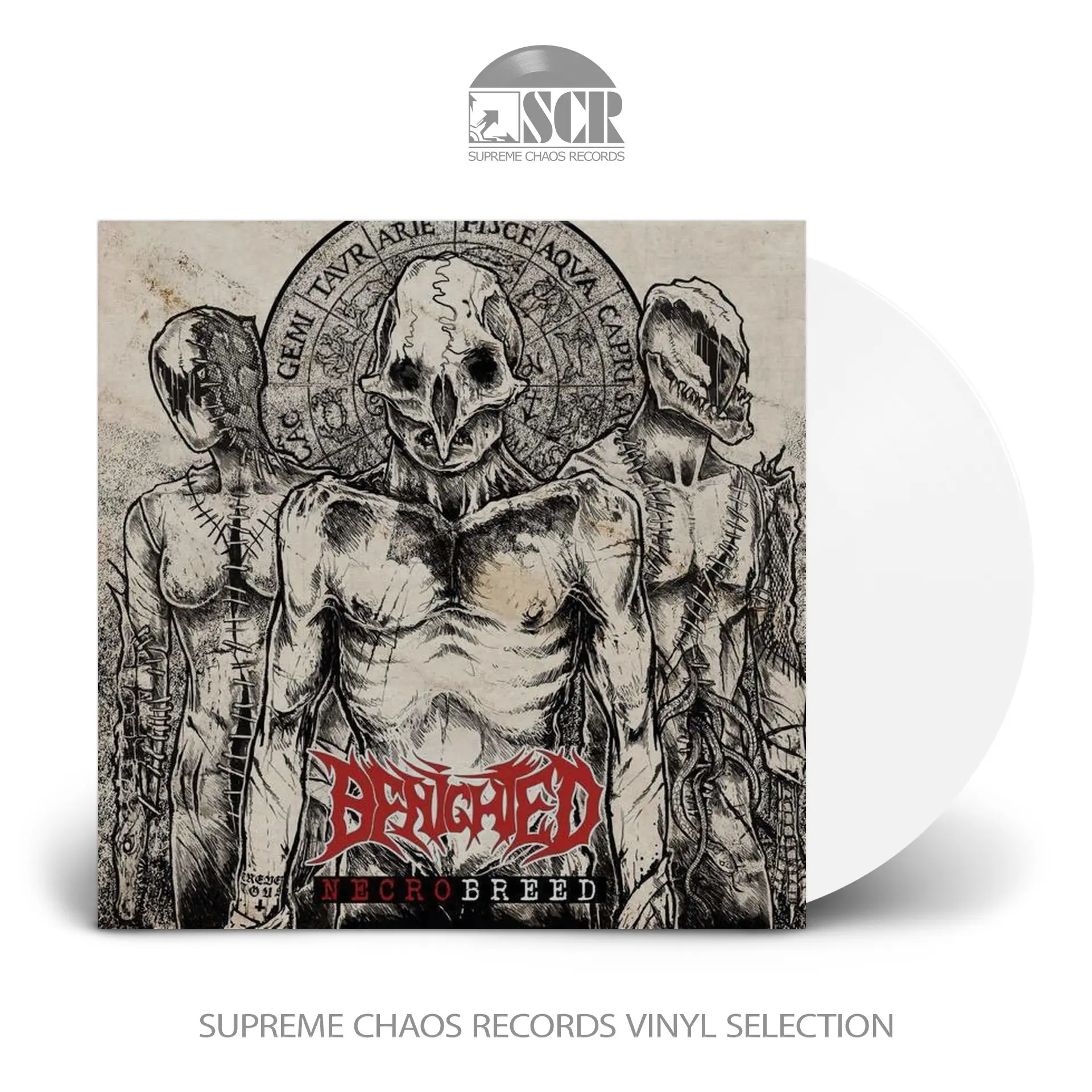 BENIGHTED · Necrobreed | WHITE LP BENIGHTED · Necrobreed | WHITE LP (Death Metal Vinyl)