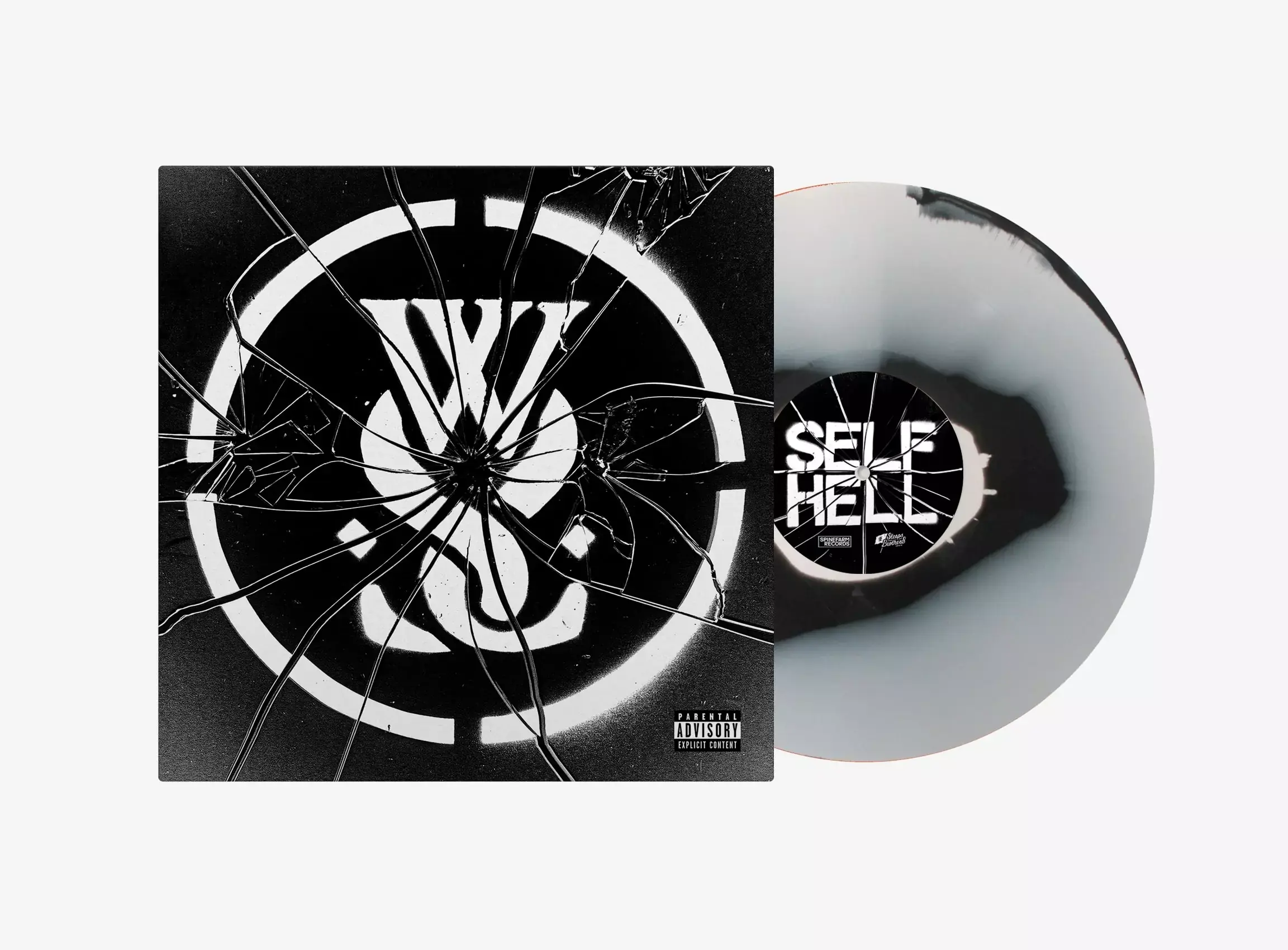 WHILE SHE SLEEPS - Self Hell · BLACK/WHITE MARBLED LP WHILE SHE SLEEPS - Self Hell · BLACK/WHITE MARBLED LP (Metalcore Vinyl)