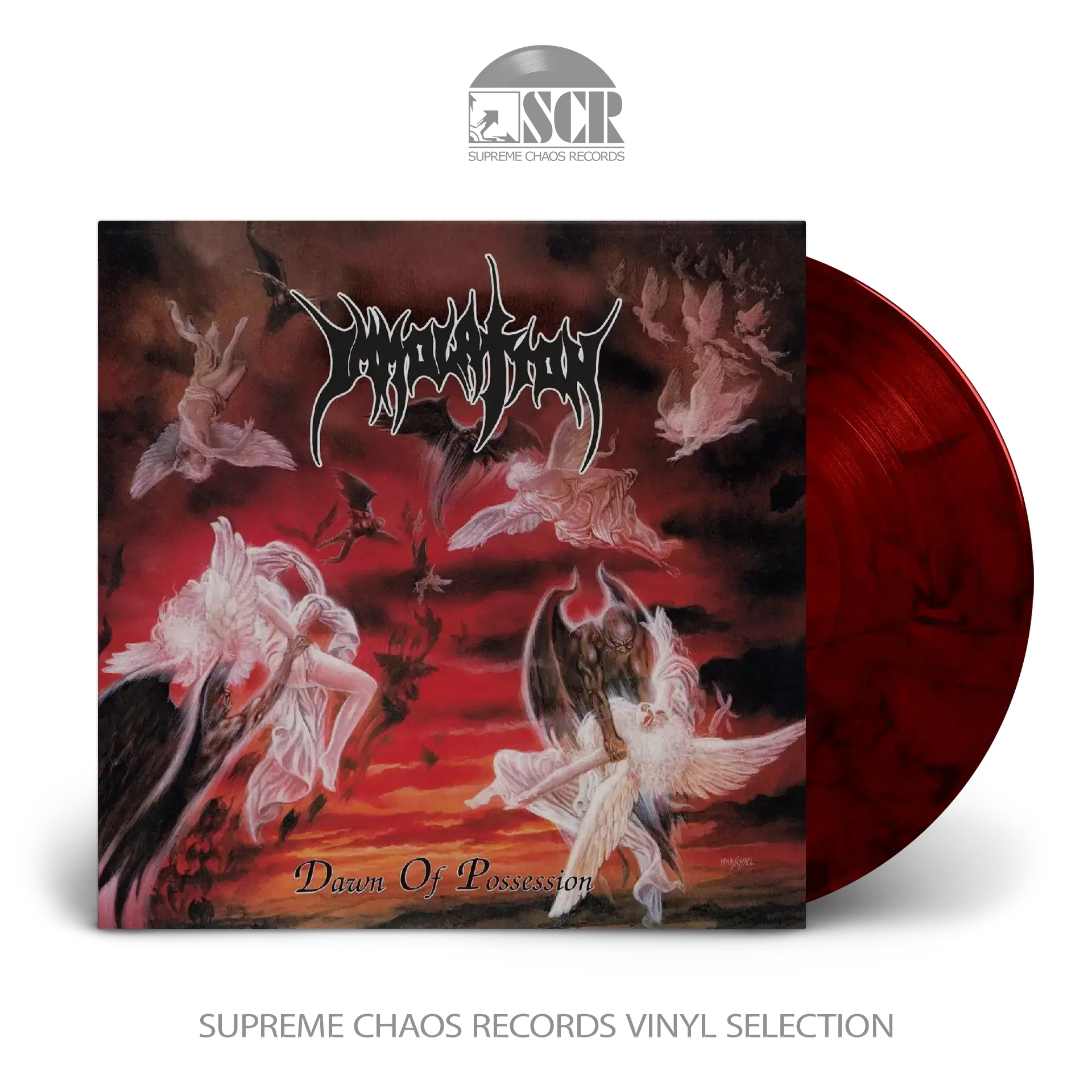 IMMOLATION - Dawn of Possession · RED/BLACK LP IMMOLATION - Dawn of Possession · RED/BLACK LP (Death Metal Vinyl)