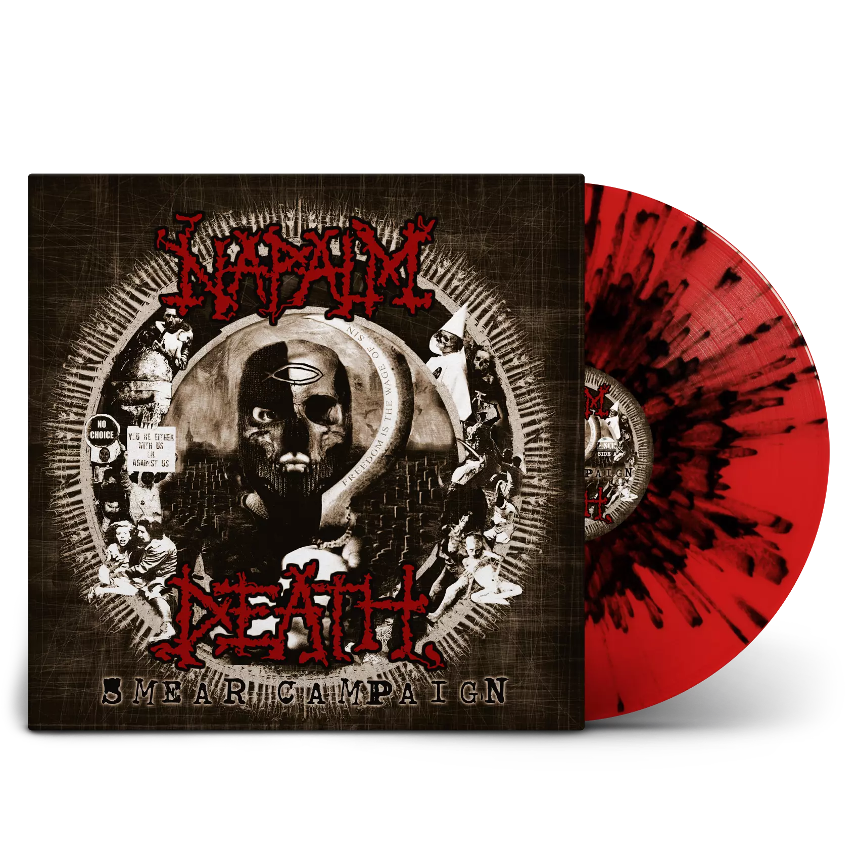 NAPALM DEATH - Smear Campaign [TRANSPARENT RED/BLACK SPLATTER LP]