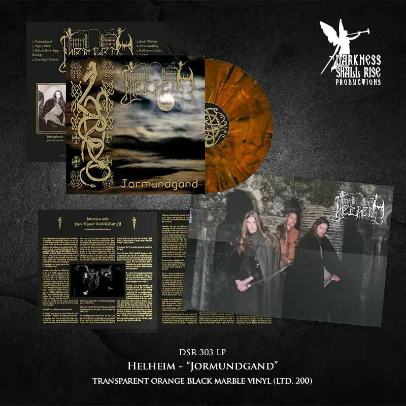 HELHEIM - Jormundgand · ORANGE/BLACK MARBLED LP (Black Metal Vinyl) · Picture 2