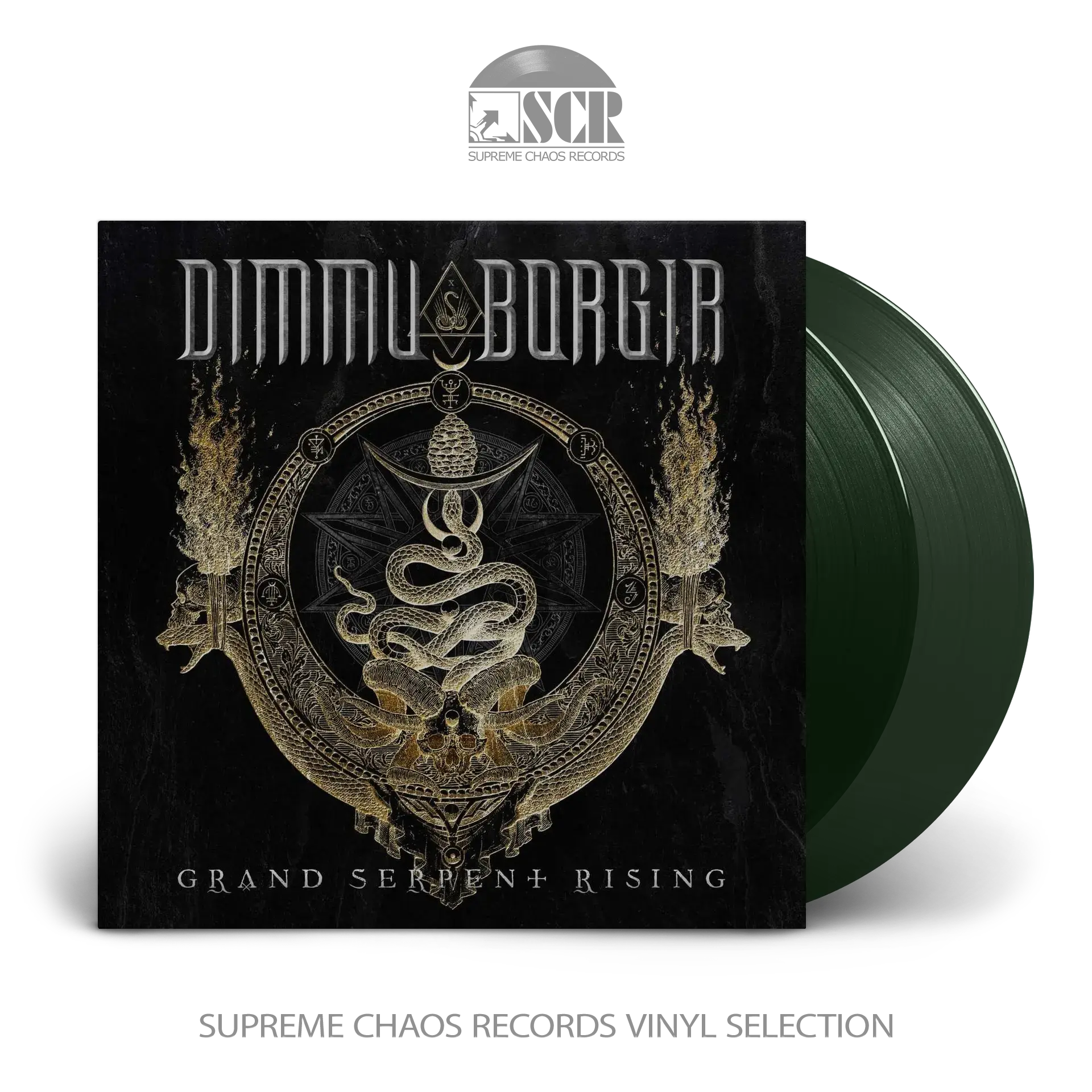 DIMMU BORGIR · Grand Serpent Rising | DARK GREEN 2LP (Black Metal Vinyl)