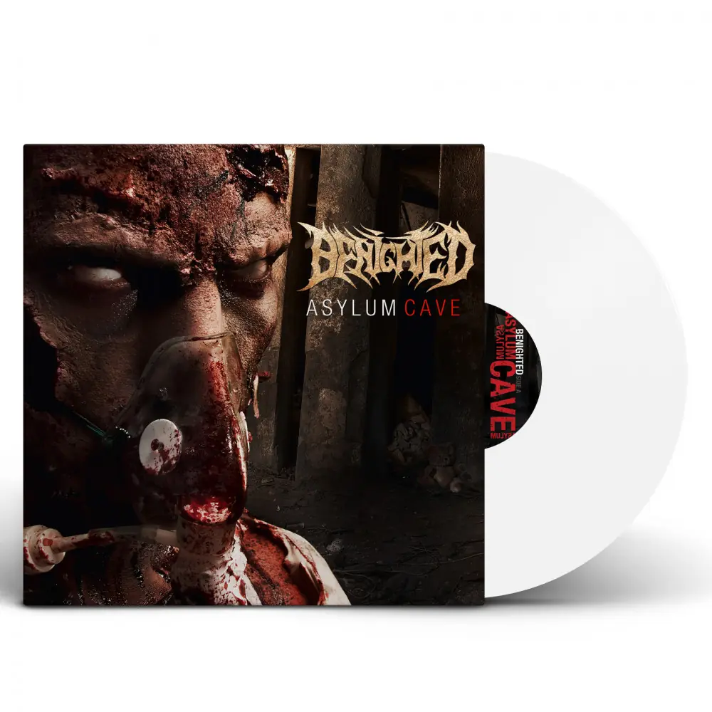 BENIGHTED · Asylum Cave | WHITE LP BENIGHTED · Asylum Cave | WHITE LP (Death Metal Vinyl)