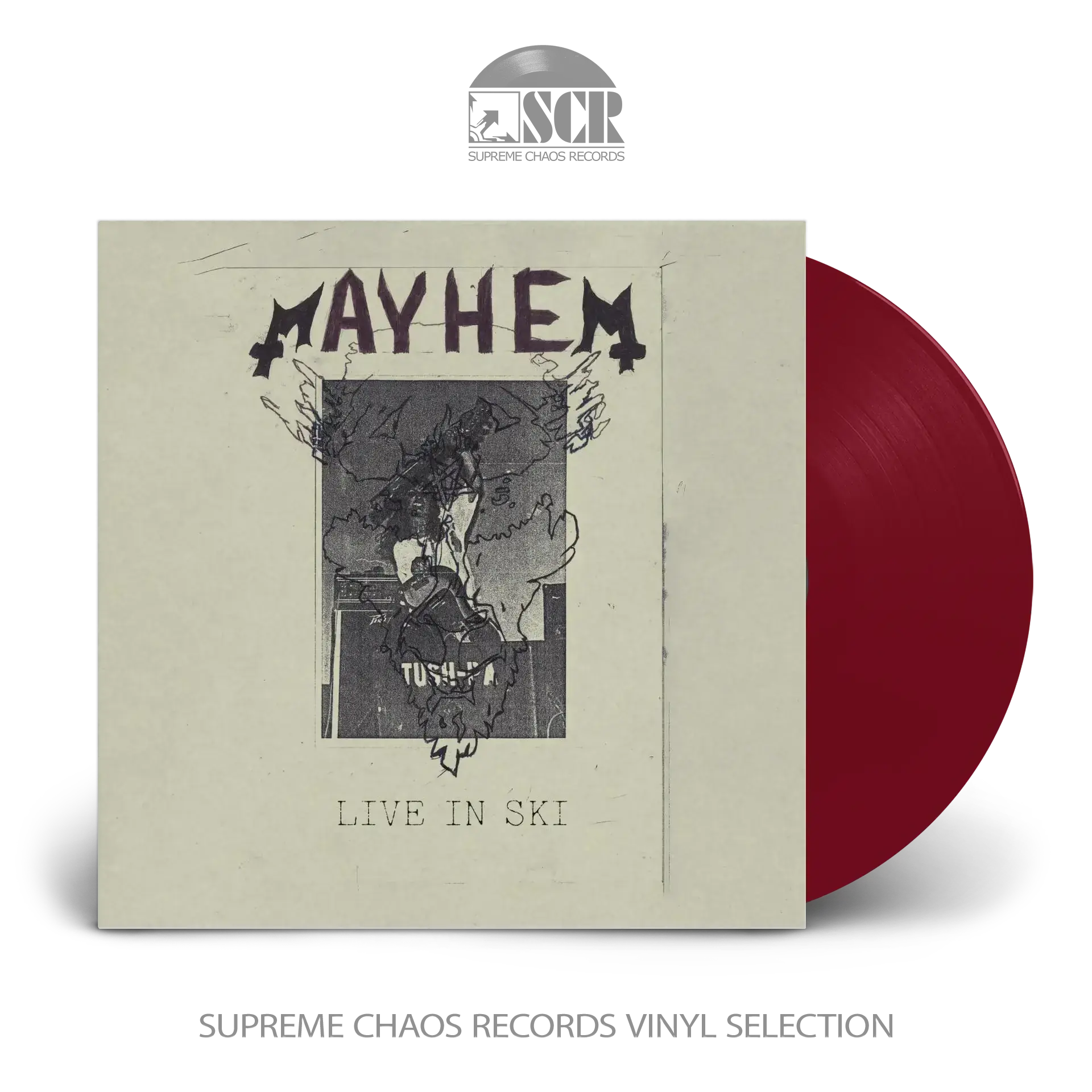 MAYHEM - Live in Ski · OXBLOOD LP MAYHEM - Live in Ski · OXBLOOD LP (Black Metal Vinyl)