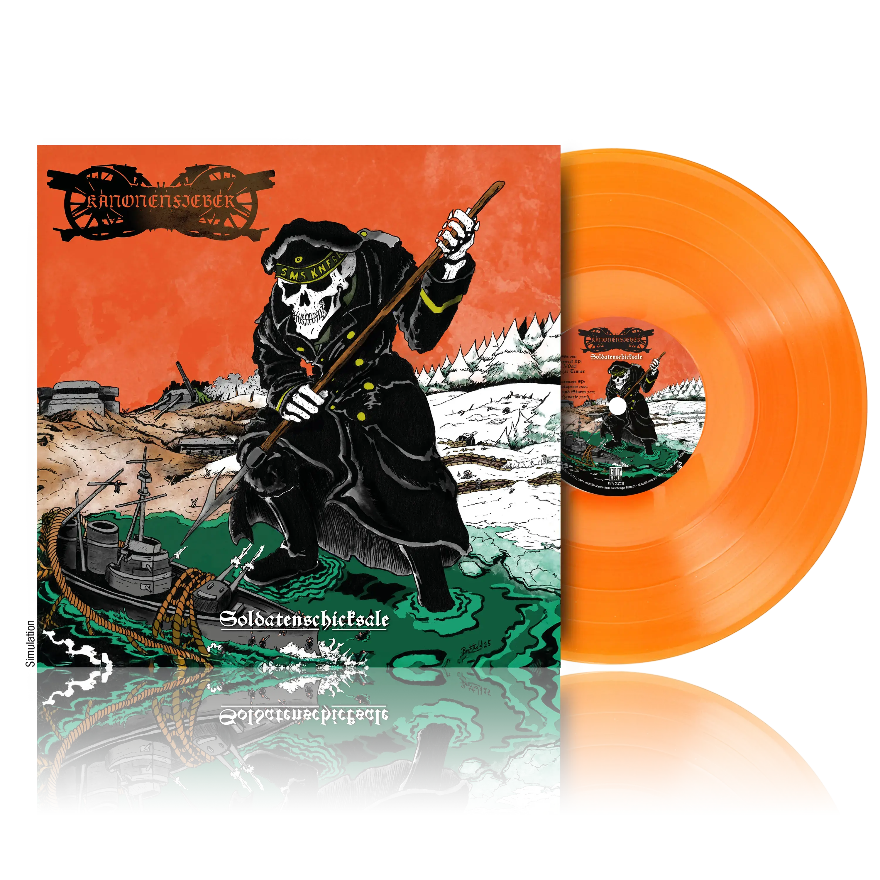 KANONENFIEBER · Soldatenschicksale | ORANGE LP (Black Metal Vinyl) · Picture 2