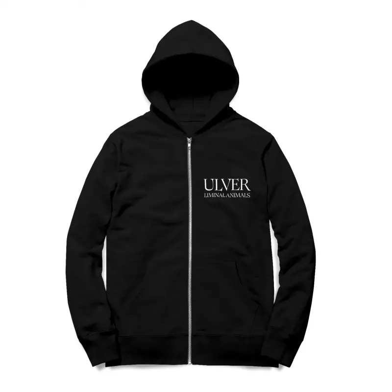 ULVER · Liminal Animals Zipper Black | ZIP HOODIE ULVER · Liminal Animals Zipper Black | ZIP HOODIE (Ambient Clothes)
