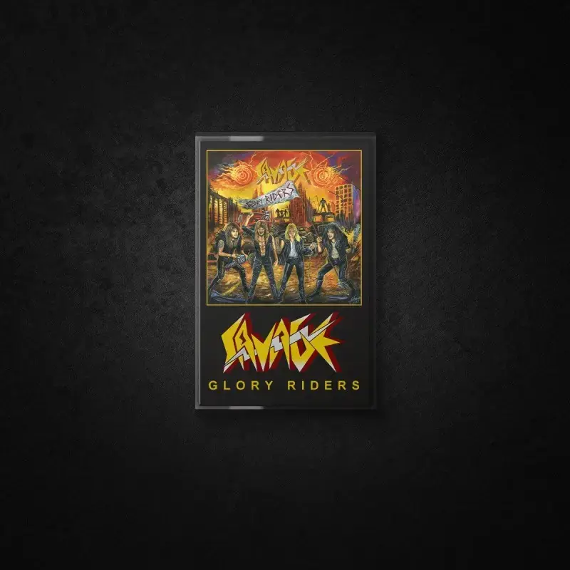 SAVAGE - Glory Riders · ORANGE TAPE (Heavy Metal Tapes)