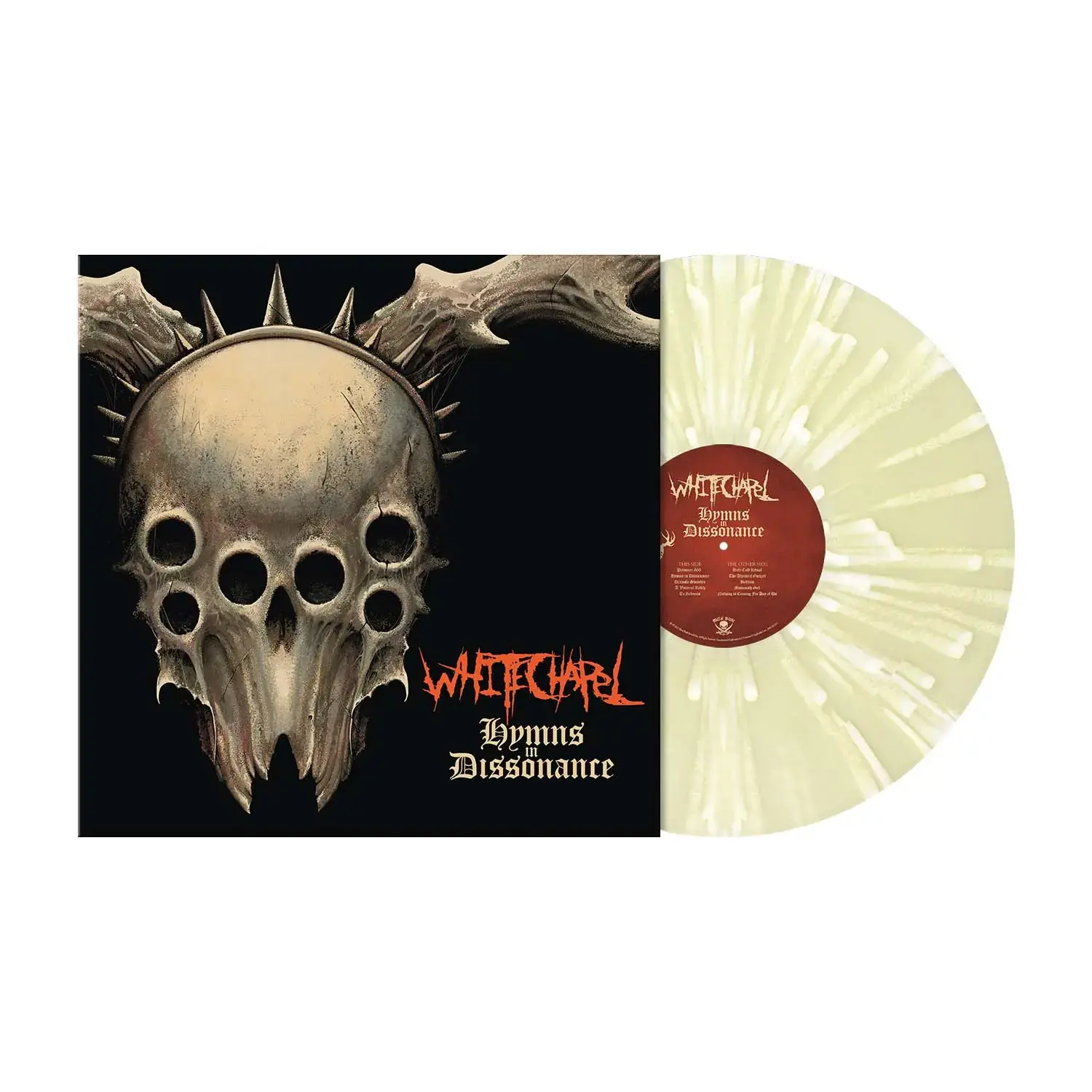 WHITECHAPEL - Hymns In Dissonance · BONE/WHITE SPLATTER LP WHITECHAPEL - Hymns In Dissonance · BONE/WHITE SPLATTER LP (Deathcore/Death Metal/Progressive Metal Vinyl)