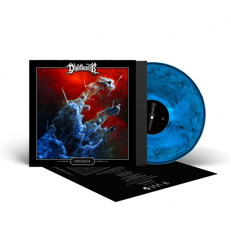 NIGHTBEARER · Defiance | BLUE/BLACK LP (Death Metal Vinyl) · Picture 2