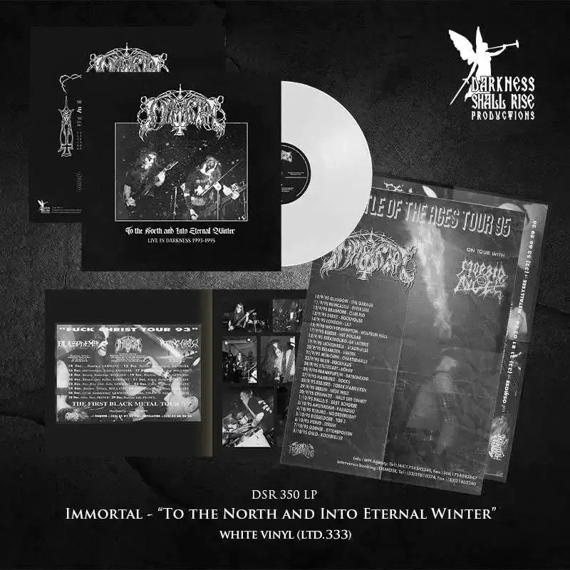 IMMORTAL · To the North and Into Eternal Winter - Live in Darkness 1993-1995 | WHITE LP · Picture 2 IMMORTAL · To the North and Into Eternal Winter - Live in Darkness 1993-1995 | WHITE LP (Black Metal Vinyl) · Picture 2